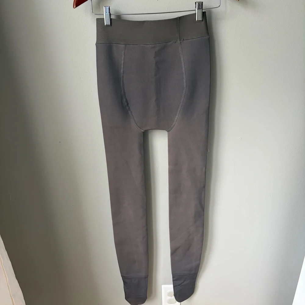 Unbranded Fleece Lined Women’s Tights Size Small- Gray, high‎ waisted